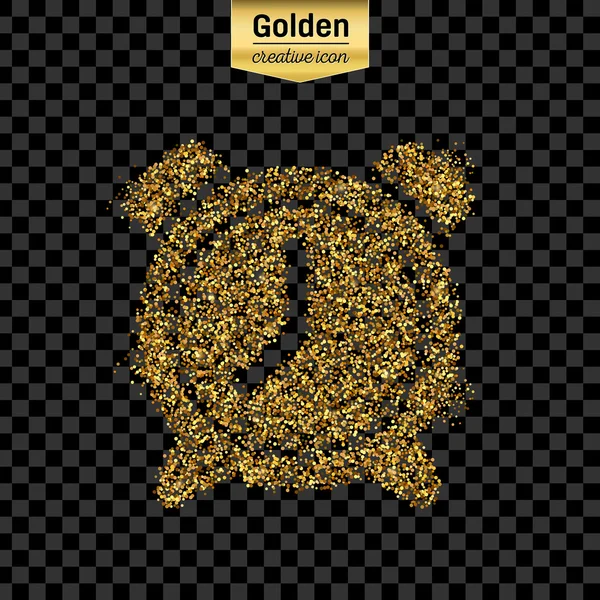 Gold-Glitzervektor-Objekt — Stockvektor