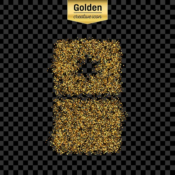 Gold-Glitzervektor-Objekt — Stockvektor