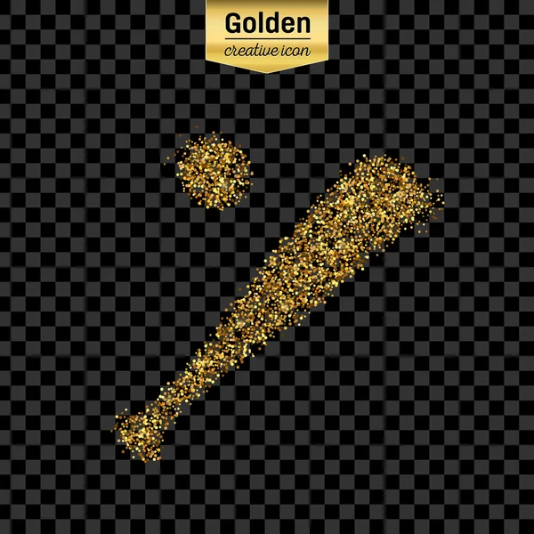 Gold-Glitzervektor-Objekt — Stockvektor