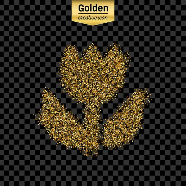 Gold glitter vector object — Stock Vector