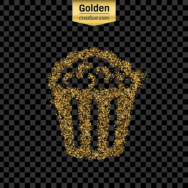 Gold glitter vector object — Stock Vector