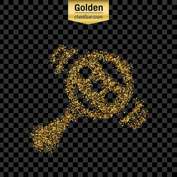 Gold-Glitzervektor-Objekt — Stockvektor