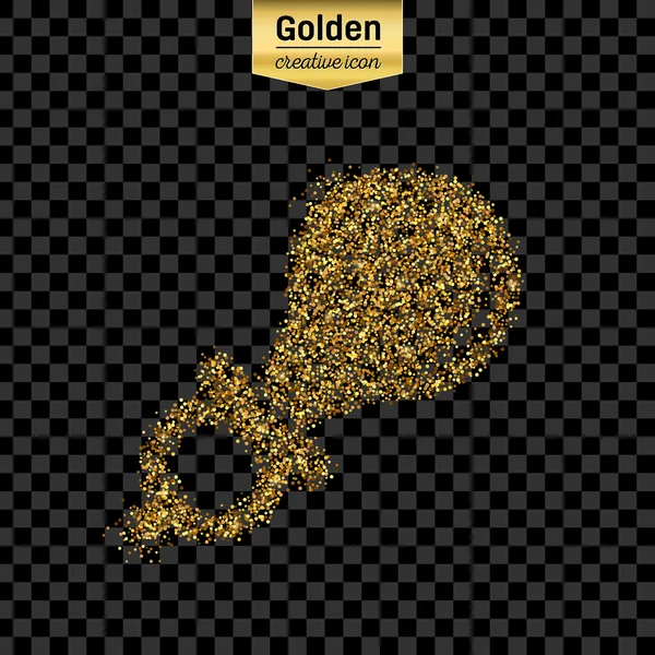 Gold-Glitzervektor-Objekt — Stockvektor