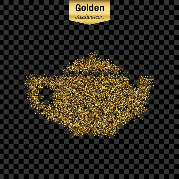 Gouden glitter vector-object — Stockvector