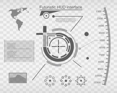 Abstract future, concept vector futuristic virtual graphic touch user interface HUD.