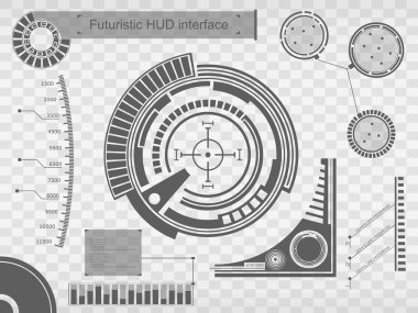 Abstract future, concept vector futuristic virtual graphic touch user interface HUD.