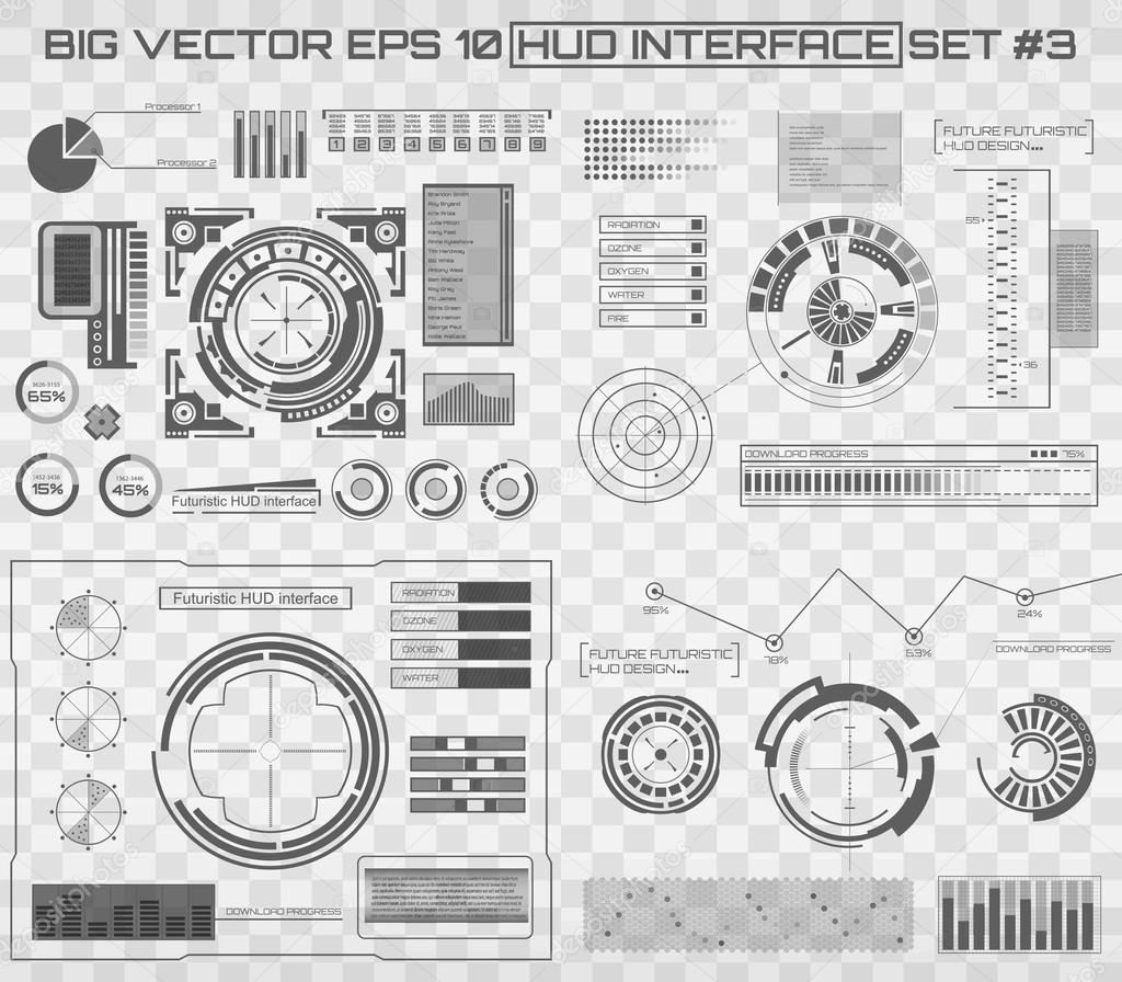 Abstract future, concept vector futuristic virtual graphic touch user interface HUD.