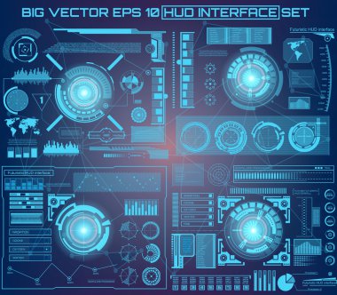 Abstract future, concept vector futuristic virtual graphic touch user interface HUD.