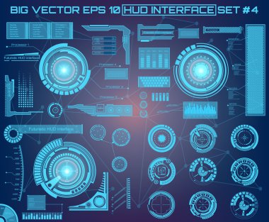 Abstract future, concept vector futuristic virtual graphic touch user interface HUD.