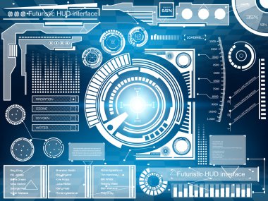 Abstract future, concept vector futuristic virtual graphic touch user interface HUD.