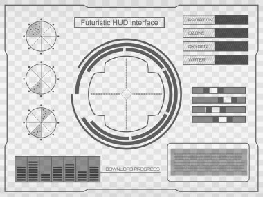 Abstract future, concept vector futuristic virtual graphic touch user interface HUD.