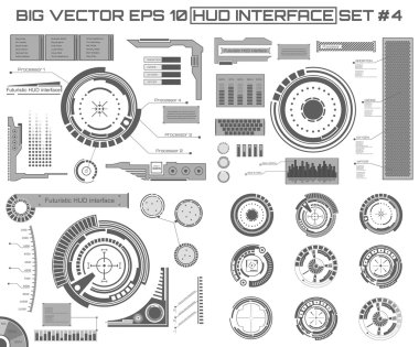 Abstract future, concept vector futuristic virtual graphic touch user interface HUD.