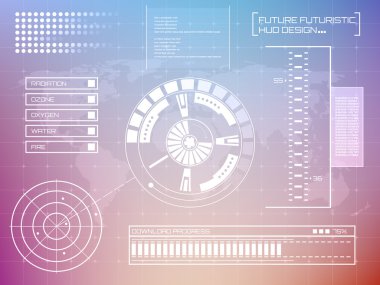 Abstract future, concept vector futuristic virtual graphic touch user interface HUD.