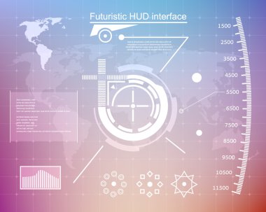 Abstract future, concept vector futuristic virtual graphic touch user interface HUD.