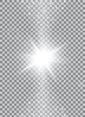 Creative concept Vector set of glow light effect stars bursts with sparkles isolated on background.