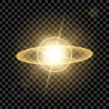 Parlak ışık efektlerinden oluşan yaratıcı konsept vektör kümesi siyah arkaplanda izole edilmiş kıvılcımlarla parlar..