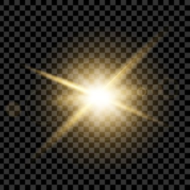 Parlak ışık efektlerinden oluşan yaratıcı konsept vektör kümesi siyah arkaplanda izole edilmiş kıvılcımlarla parlar..