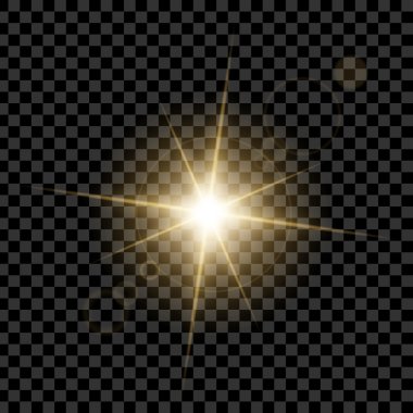 Parlak ışık efektlerinden oluşan yaratıcı konsept vektör kümesi siyah arkaplanda izole edilmiş kıvılcımlarla parlar..