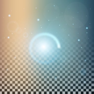 Parlak ışık efektlerinden oluşan yaratıcı konsept vektör kümesi siyah arkaplanda izole edilmiş kıvılcımlarla parlar..