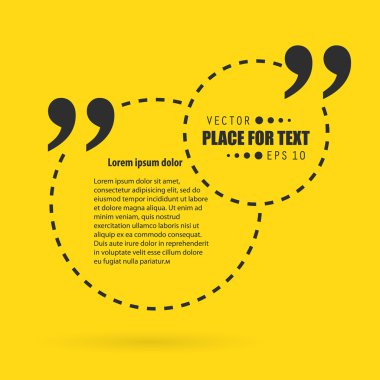 Soyut kavram vektör boş konuşma kare alıntı metin balonu. Web ve mobil app izole arka plan, illüstrasyon şablon tasarımı, yaratıcı sunu, iş Infographic sosyal medya için