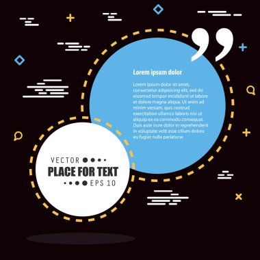 Soyut kavram vektör boş konuşma kare alıntı metin balonu. Web ve mobil app izole arka plan, illüstrasyon şablon tasarımı, yaratıcı sunu, iş Infographic sosyal medya için