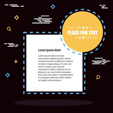 Soyut kavram vektör boş konuşma kare alıntı metin balonu. Web ve mobil app izole arka plan, illüstrasyon şablon tasarımı, yaratıcı sunu, iş Infographic sosyal medya için