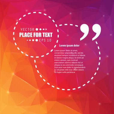 Soyut kavram vektör boş konuşma kare alıntı metin balonu. Web ve mobil app izole arka plan, illüstrasyon şablon tasarımı, yaratıcı sunu, iş Infographic sosyal medya için