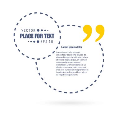 Soyut kavram vektör boş konuşma kare alıntı metin balonu. Web ve mobil app izole arka plan, illüstrasyon şablon tasarımı, yaratıcı sunu, iş Infographic sosyal medya için