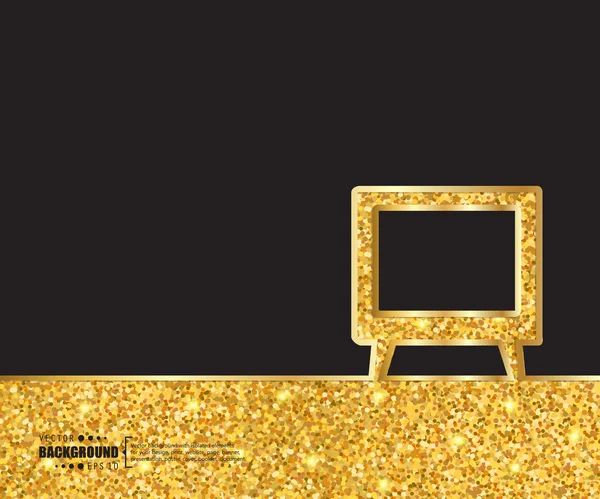 Gold Vektor Hintergrund — Stockvektor