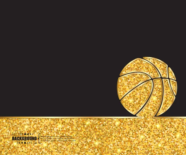 Kreativer Vektor-Basketball. Kunst Illustration Vorlage Hintergrund. für Präsentation, Layout, Broschüre, Logo, Seite, Druck, Banner, Poster, Cover, Booklet, Business-Infografik, Tapete, Schild, Flyer. — Stockvektor