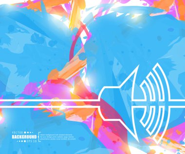 Yaratıcı vektör hacmi. Resim illüstrasyon şablonu arka plan. Sunum, düzen, broşür, logo, sayfa, baskı, afiş, poster, kapak, kitapçık, iş infografik, duvar kağıdı, işaret, el ilanı için.