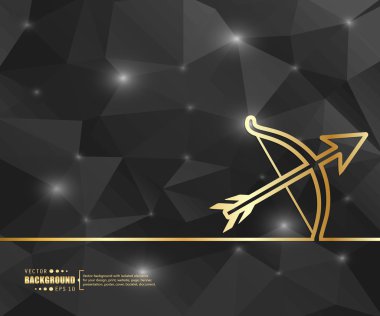 Yaratıcı vektör cupid yay. Resim illüstrasyon şablonu arka plan. Sunum, düzen, broşür, logo, sayfa, baskı, afiş, poster, kapak, kitapçık, iş infografik, duvar kağıdı, işaret, el ilanı için.