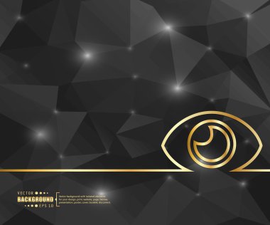 Yaratıcı vektör gözü. Resim illüstrasyon şablonu arka plan. Sunum, düzen, broşür, logo, sayfa, baskı, afiş, poster, kapak, kitapçık, iş infografik, duvar kağıdı, işaret, el ilanı için.