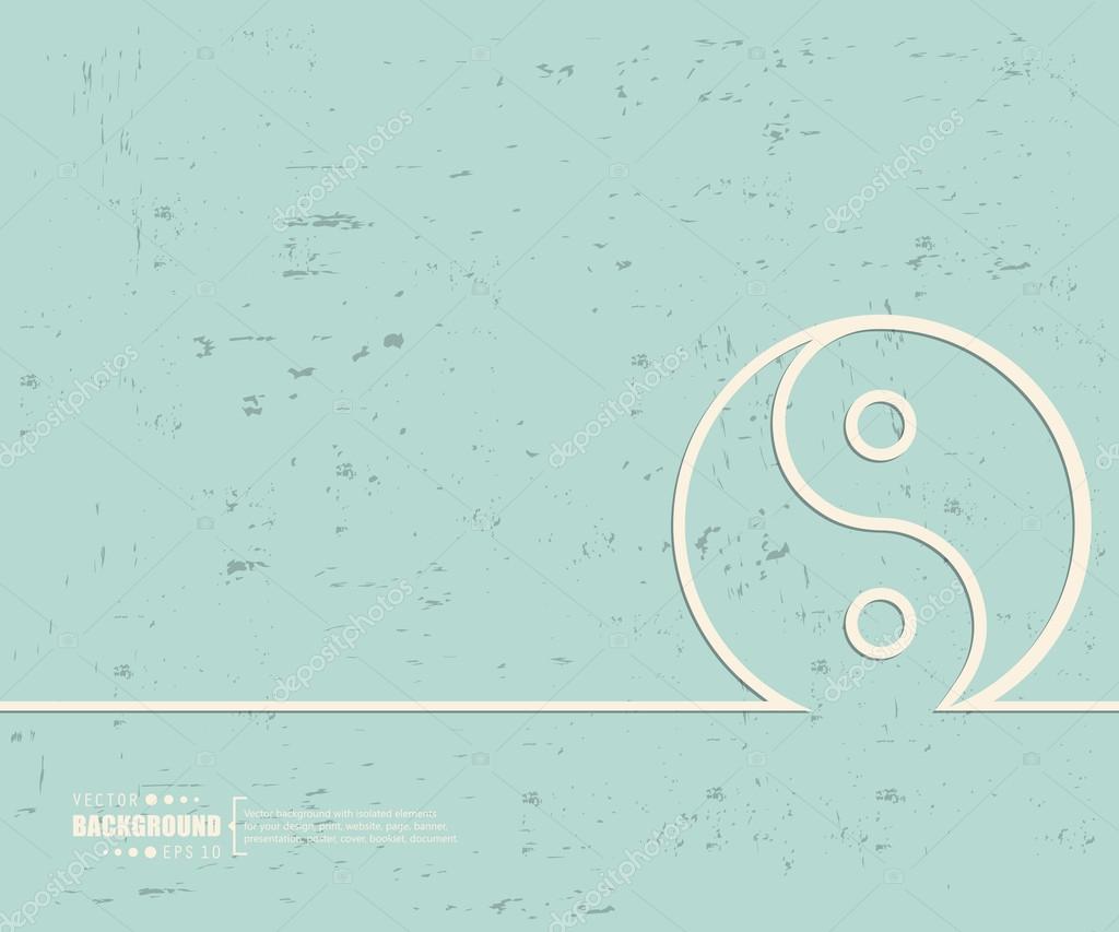 Creative vector Yin Yang. Art illustration template background. For presentation, layout, brochure, logo, page, print, banner, poster, cover, booklet, business infographic, wallpaper, sign, flyer.