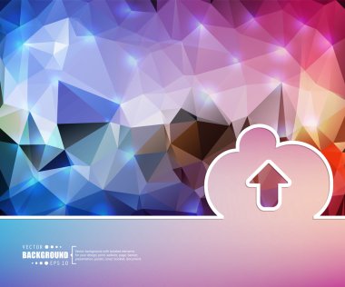 Yaratıcı vektör bulutu. Resim illüstrasyon şablonu arka plan. Sunum, düzen, broşür, logo, sayfa, baskı, afiş, poster, kapak, kitapçık, iş infografik, duvar kağıdı, işaret, el ilanı için.