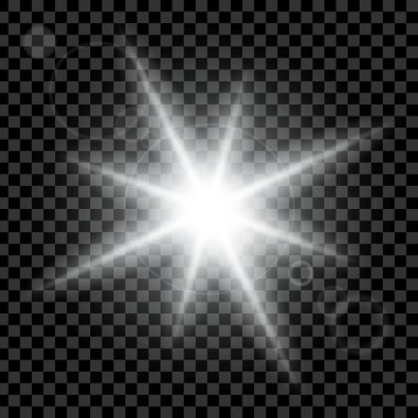 Parlak ışık efektlerinden oluşan yaratıcı bir konsept vektör kümesi siyah arka planda izole edilmiş kıvılcımlarla parlar. Resim tasarımı için, Noel kutlaması için pankart, sihirli ışık ışını