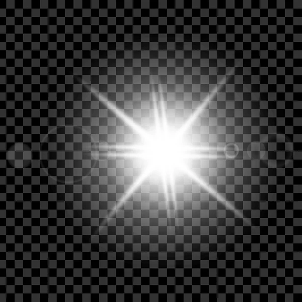 Concept créatif Ensemble vectoriel d'étoiles à effet de lumière brillante éclate avec des étincelles isolées sur fond noir. Pour la conception d'art de modèle d'illustration, bannière pour Noël célèbrent, rayon d'énergie flash magique — Image vectorielle