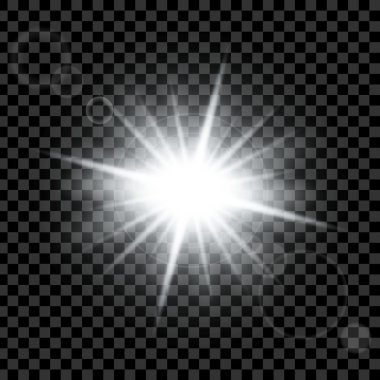 Parlak ışık efektlerinden oluşan yaratıcı bir konsept vektör kümesi siyah arka planda izole edilmiş kıvılcımlarla parlar. Resim tasarımı için, Noel kutlaması için pankart, sihirli ışık ışını