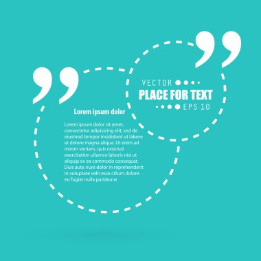 Soyut kavram vektör boş konuşma kare alıntı metin balonu. Web ve mobil app izole arka plan, illüstrasyon şablon tasarımı, yaratıcı sunu, iş Infographic sosyal medya için.