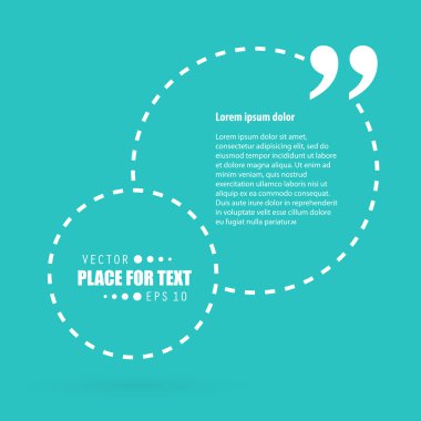 Soyut kavram vektör boş konuşma kare alıntı metin balonu. Web ve mobil app izole arka plan, illüstrasyon şablon tasarımı, yaratıcı sunu, iş Infographic sosyal medya için.