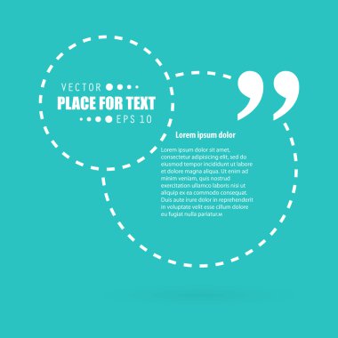 Soyut kavram vektör boş konuşma kare alıntı metin balonu. Web ve mobil app izole arka plan, illüstrasyon şablon tasarımı, yaratıcı sunu, iş Infographic sosyal medya için.