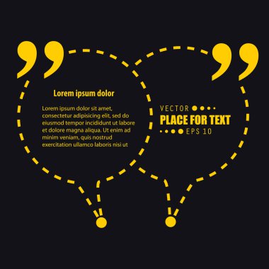 Soyut kavram vektör boş konuşma kare alıntı metin balonu. Web ve mobil app izole arka plan, illüstrasyon şablon tasarımı, yaratıcı sunu, iş Infographic sosyal medya için.