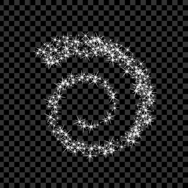 Kreatives Konzept Vektor-Set von Glühlicht-Effekt-Sternen platzt mit Funkeln isoliert auf schwarzem Hintergrund. Zur Illustration Vorlage Art Design, Banner für Weihnachten feiern, Magie Blitz Energie Strahl — Stockvektor