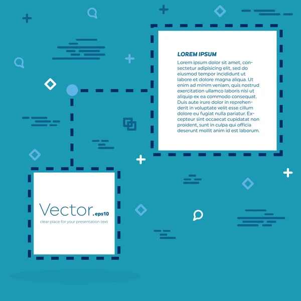 Abstrakte Konzept Vektor leere Rede Quadrat Zitat Textblase. für Web-und mobile App isoliert auf Hintergrund, Illustration Template Design, kreative Präsentation, Business-Infografik Social Media. — Stockvektor