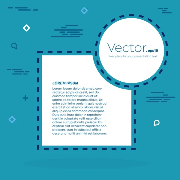 Abstrakte Konzept Vektor leere Rede Quadrat Zitat Textblase. für Web-und mobile App isoliert auf Hintergrund, Illustration Template Design, kreative Präsentation, Business-Infografik Social Media. — Stockvektor