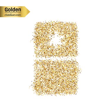 Altın glitter vektör nesnesi