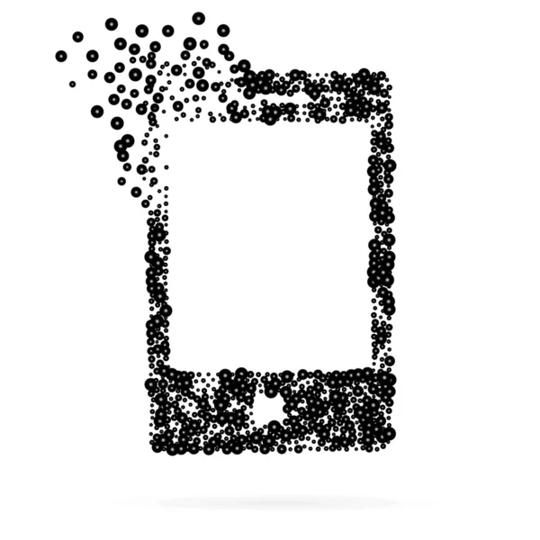 Abstracte creatief concept vector icoon van slimme telefoon voor Web en mobiele toepassingen geïsoleerd op de achtergrond. Vector illustratie sjabloonontwerp, Business infographic en sociale media, origami pictogrammen — Stockvector