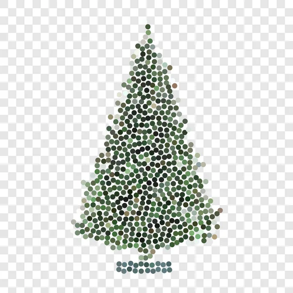 Абстрактна креативна концепція векторна іконка різдвяної ялинки для веб- та мобільного додатку ізольовано на фоні. Дизайн шаблонів ілюстрацій мистецтва, бізнес-програмне забезпечення та інфографіка соціальних медіа — стоковий вектор