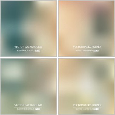 Soyut Yaratıcı konsept vektörü çok renkli bulanık arkaplan seti. Web ve Mobil Uygulamalar için, sanat örnekleme şablonu tasarımı, iş bilgileri ve sosyal medya, modern dekorasyon