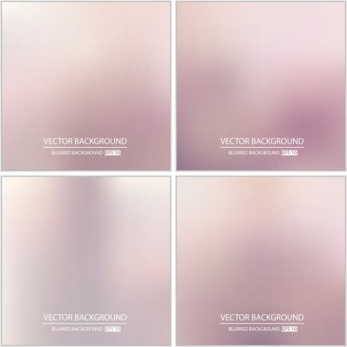 Soyut Yaratıcı konsept vektörü çok renkli bulanık arkaplan seti. Web ve Mobil Uygulamalar için, sanat örnekleme şablonu tasarımı, iş bilgileri ve sosyal medya, modern dekorasyon